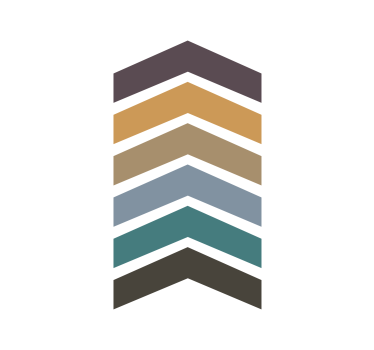 Store enrouleur salon flèches couleurs terre design nordique - TenStickers