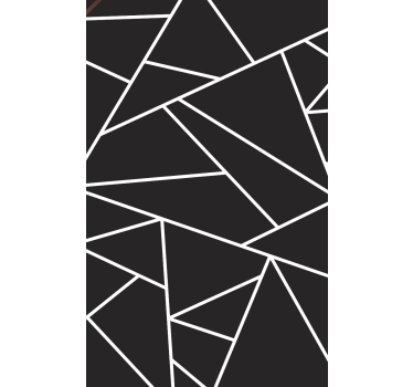 Store enrouleur salon mosaïque noire et blanche - TenStickers