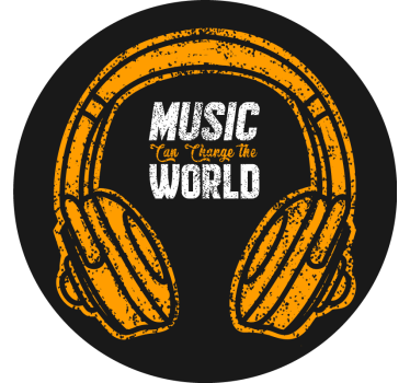 Store enrouleur chambre ado la musique change le monde - TenStickers