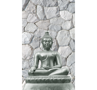 Store enrouleur salon bouddha zen effet pierre - TenStickers