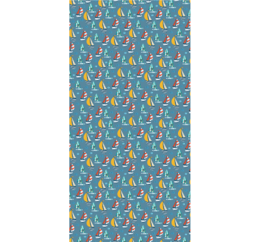 Store enrouleur original voiliers colorés - TenStickers