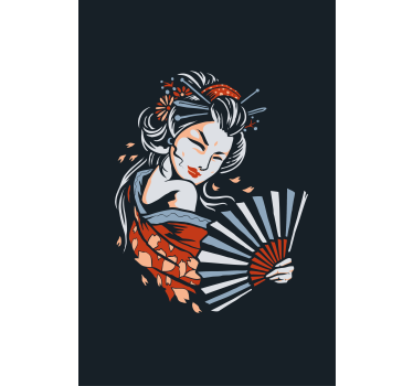 Store enrouleur original danse gracieuse de l'éventail - TenStickers