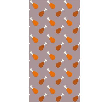 Store enrouleur original motif de pilon de poulet - TenStickers