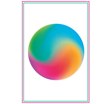Store enrouleur original sphère colorée abstraite - TenStickers