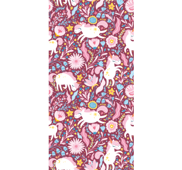 Store enrouleur original motifs de licorne colorés - TenStickers