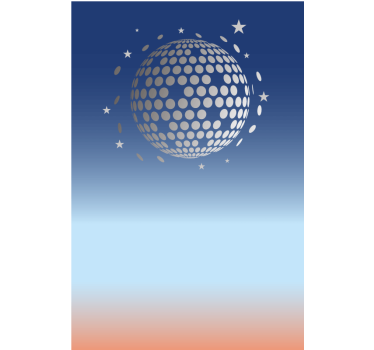Store enrouleur original vue abstraite de la discothèque - TenStickers