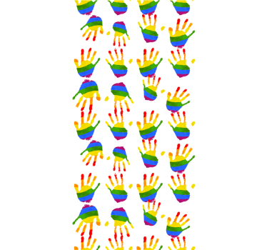 Store enrouleur original motif empreintes colorées - TenStickers