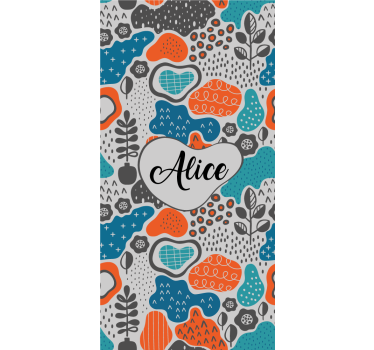 Store enrouleur chambre ado conception de nom abstrait - TenStickers