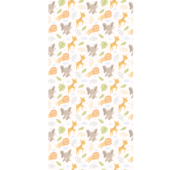 Store enrouleur chambre bébé motifs de bébés animaux - TenStickers