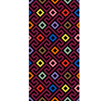 Store enrouleur original motif losanges géométriques - TenStickers