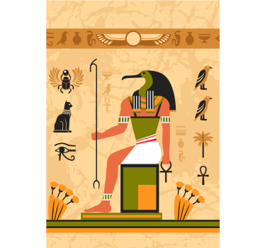 Store enrouleur original divinité égyptienne antique - TenStickers