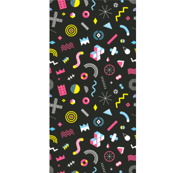 Store enrouleur original motif pop géométrique - TenStickers