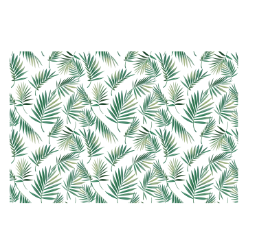 Store enrouleur cuisine nordique Feuille verte design - TenStickers
