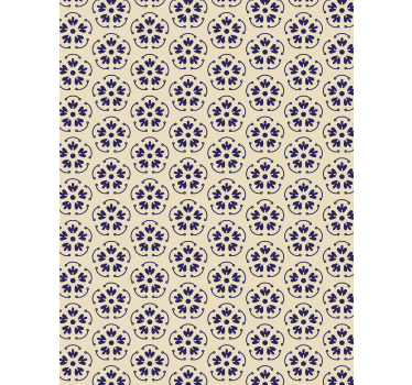 Store enrouleur cuisine de fleurs géométriques - TenStickers