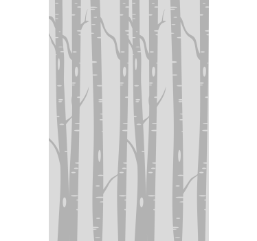 Store arbre Forêt de bouleaux de grande taille scandinave - TenStickers