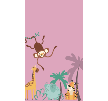 Store style boho avec animaux de jungle - TenStickers