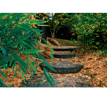 Store enrouleur motif forêt et petite route 3D - TenStickers