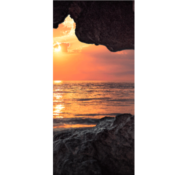 Store enrouleur motif 3D coucher de soleil - TenStickers
