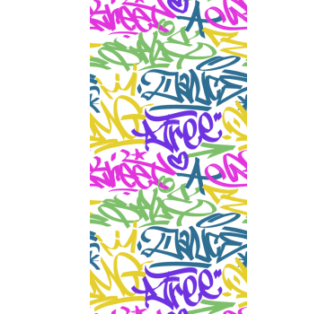 Store enrouleur chambre ado graffitis colorés - TenStickers