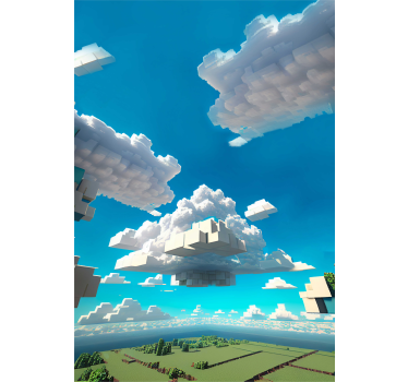 Stores pour enfants ciel de cubes - TenStickers