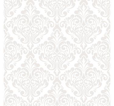 Store blanc salon design damassé vintage - TenStickers