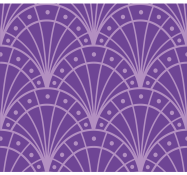Store lilas salon élégant demi-cercles - TenStickers