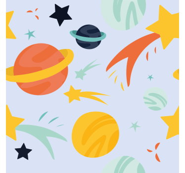 Store amusants modèle de planètes - TenStickers