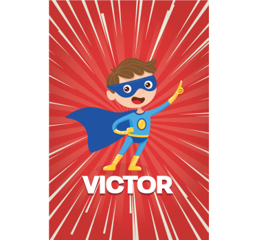 Store enrouleur enfant super héro personnalisé - TenStickers