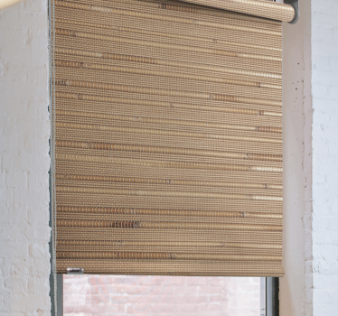 Store roulant rustique à rayures beige foncé - TenStickers