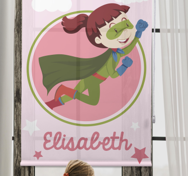 Store enrouleur super héro vol héroïque d'un enfant - TenStickers