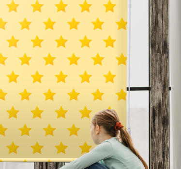 Store enrouleur original motif étoile jaune - TenStickers