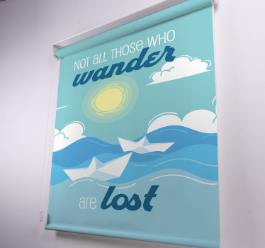 Store enrouleur phrase errer citation perdue soleil - TenStickers