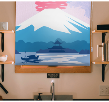 Store enrouleur original paysage du mont fuji - TenStickers