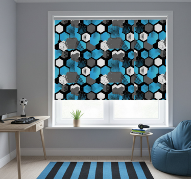 Store enrouleur chambre ado arrière-plan football abstrait - TenStickers