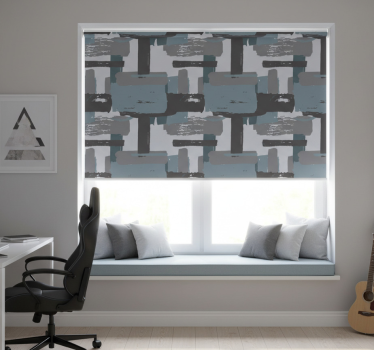 Store enrouleur chambre ado blocs peints en couleurs claires - TenStickers