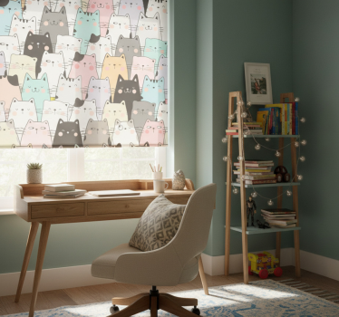 Store enrouleur chambre ado chats - TenStickers