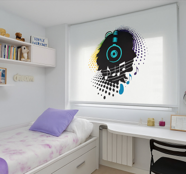 Store enrouleur chambre ado chef de musique - TenStickers