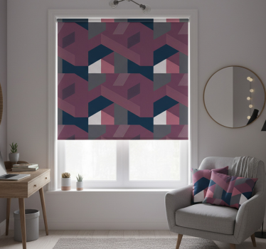 Store enrouleur chambre ado formes géométriques éclectiques - TenStickers