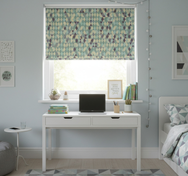 Store enrouleur chambre ado formes géométriques ombrées - TenStickers