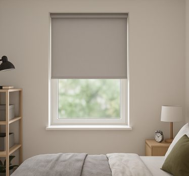 Store enrouleur chambre ado couleur gris uni - TenStickers