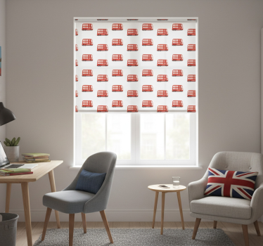 Store enrouleur chambre ado motif bus de londres - TenStickers