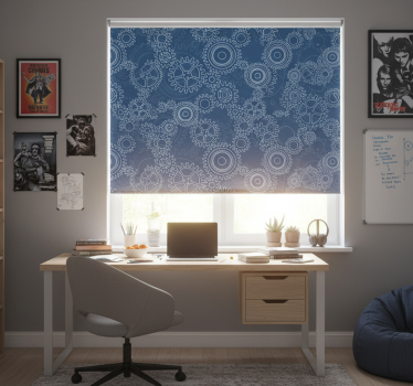 Store enrouleur chambre ado motif chaînes mécaniques 3d - TenStickers