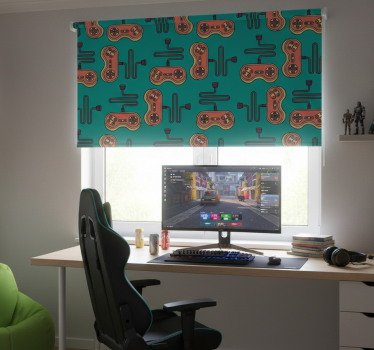 Store enrouleur chambre ado motif gaming - TenStickers