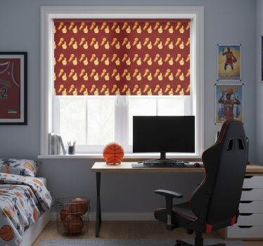 Store enrouleur chambre ado motif jeu de basketball - TenStickers