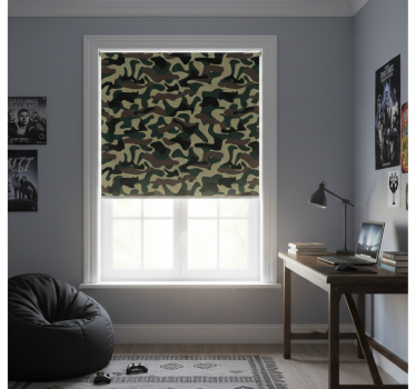 Store enrouleur chambre ado motif militaire - TenStickers