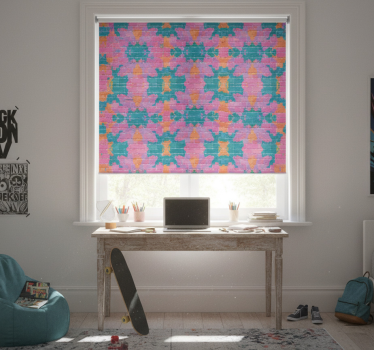 Store enrouleur chambre ado mur en briques graffiti - TenStickers