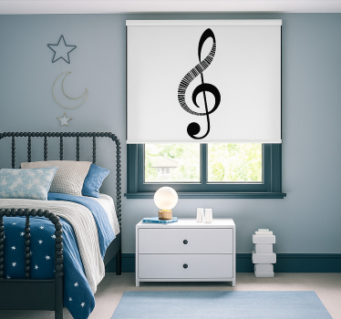 Store enrouleur chambre ado note de musique - TenStickers