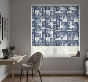 Store enrouleur chambre ado piano musical - TenStickers