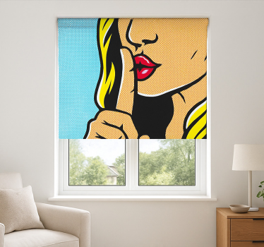Store enrouleur chambre ado fille pop art faisant taire - TenStickers