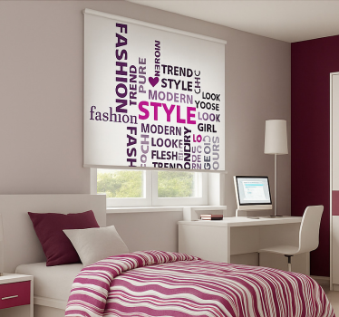 Store enrouleur chambre ado texte de beauté - TenStickers